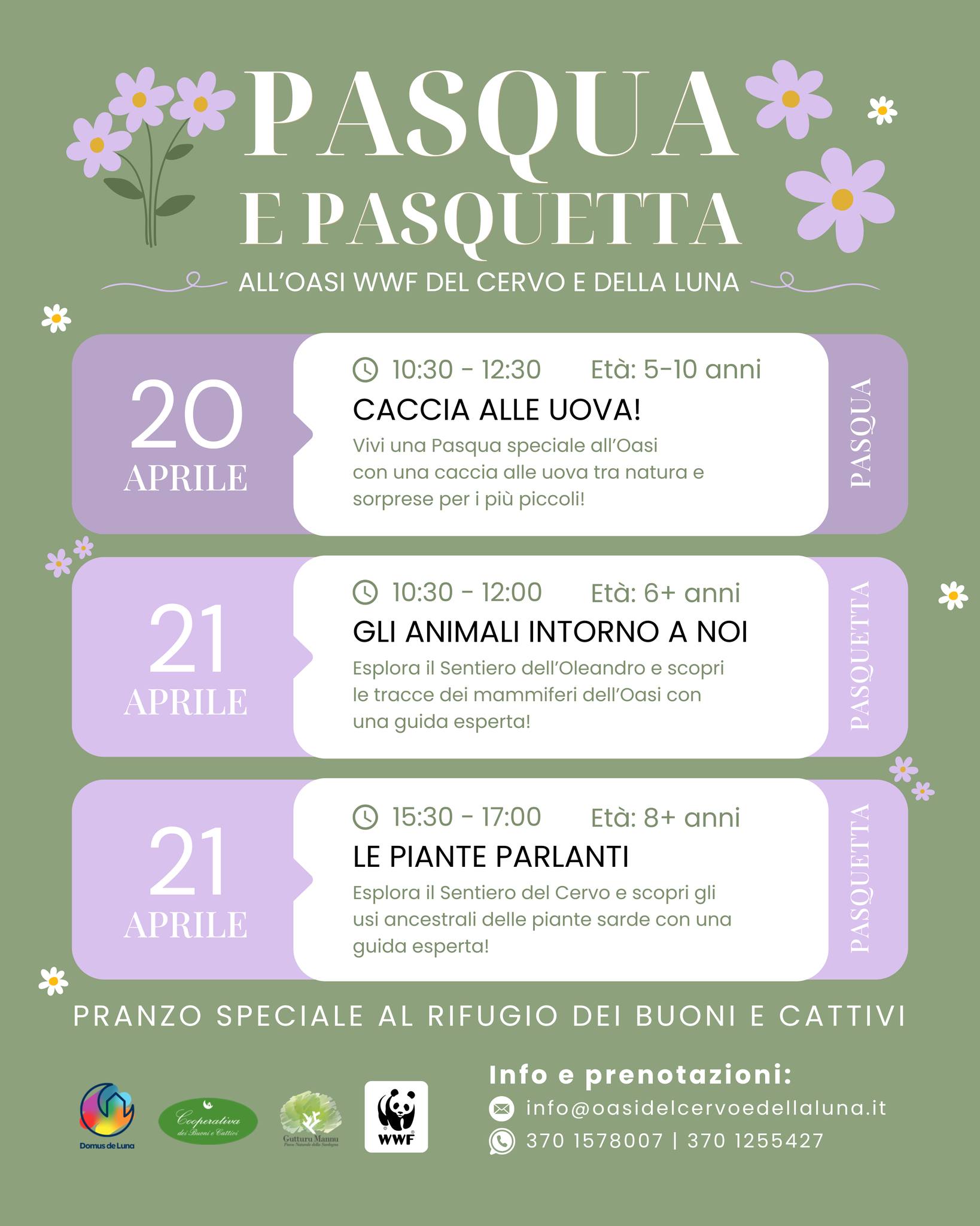 Pasqua e Pasquetta in Oasi